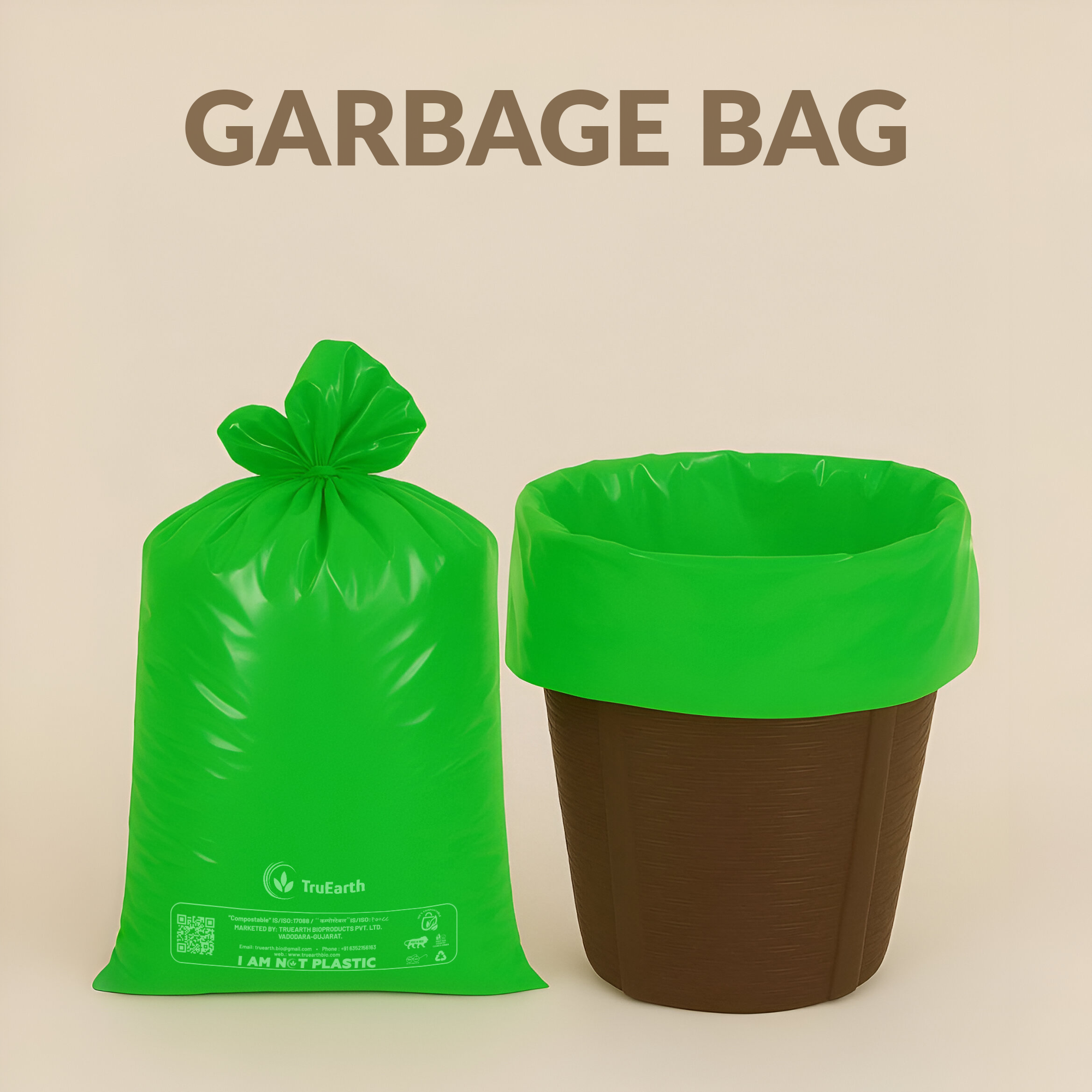 COMPOSTABLE GARBAGE BAGS